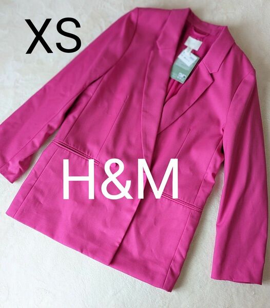 【新品】H＆M XSサイズ　ピンク　ジャケット