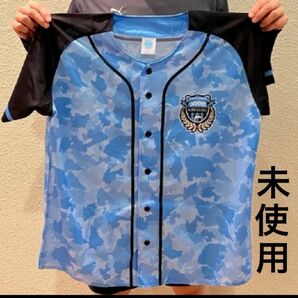 新品 川崎フロンターレ ベースボール Tシャツ フリーサイズ ブルー Jリーグ サッカー