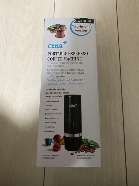 CERA+ポータブルミニエスプレッソマシン、充電式コーヒーメーカー