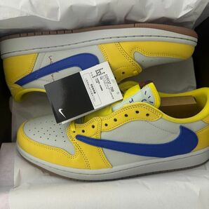 新品未使用 Travis Scott × Nike WMNS Air Jordan 1 Retro Low OG "Canary"