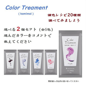 Kamimai　カミマイ　カラートリートメント　全5色　25ｇ ヘアカラー　カラーバター　色落ち補う　（２個セット） 