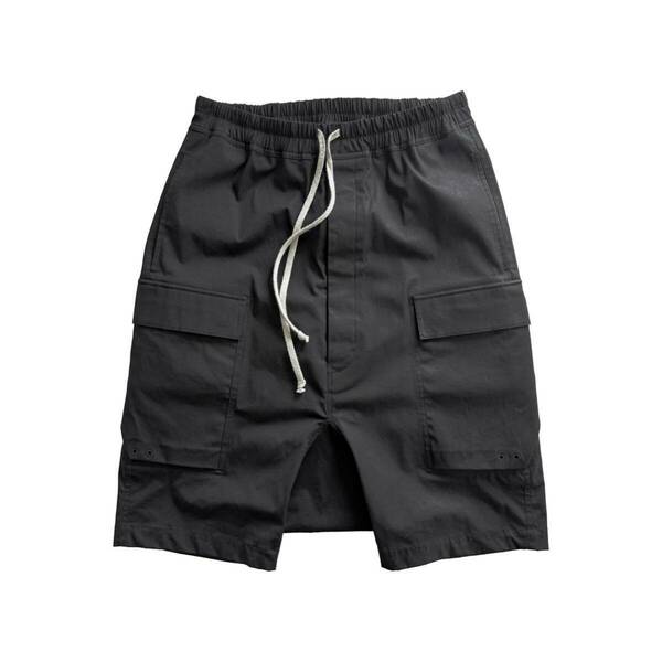 Rick Owens Drawstring Cargo Pods Black 48 drkshdw geobasket ramones ru18f1389-te-09 ru18f1389te09 スニーカー ダークダスト ポッズ