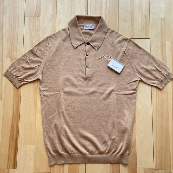 [極美品] JOHN SMEDLEY ISIS Light Camel XS 定番ポロシャツ　ジョンスメドレーarts&science auberge anatomica