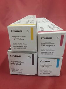 CANONトナー■T07 ブラック×1　シアン×1　マゼンタ×1　イエロー×1■未使用品