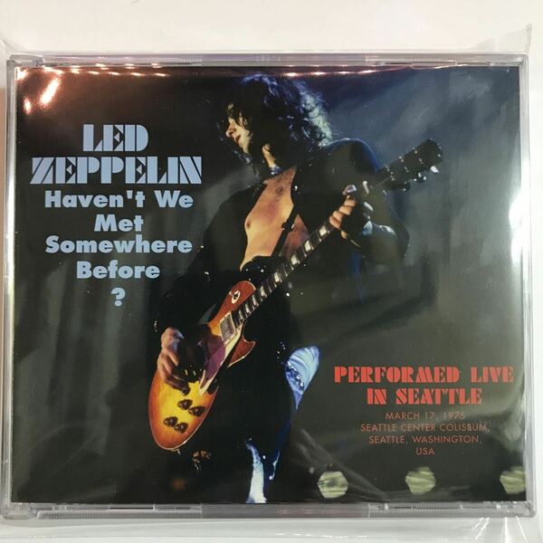 LED ZEPPELIN : Haven’t We Met Somewhere Before? Performed Live in Seattle (3CD) EVSDオリジナル！GW終わってしまった大特価！