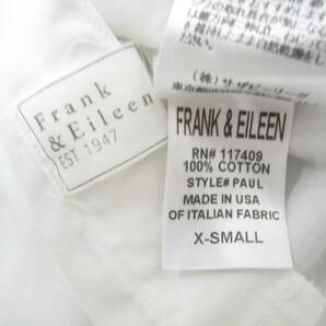 Frank&Eileen◆フランクアンドアイリーン Paul イタリア製生地使用 コットン100％ 長袖 シャツ ブラウス USA製 サイズXSの画像7