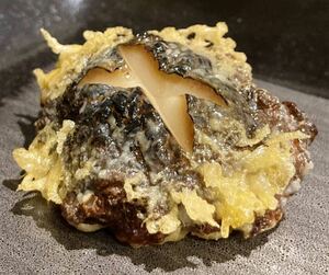 食品サンプル　しいたけ天ぷら　椎茸天麩羅