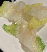 食品サンプル　炒め白菜カット_画像2