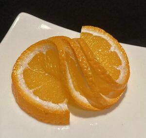 食品サンプル　オレンジ飾り切り