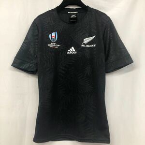 ラグビー　オールブラックス All Blacks 日本代表 ジャージ　レプリカ ユニフォーム ワールドカップ 2019 ブラック アディダス S USED