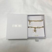 未使用 Dior ディオール ノベルティ ストラップ キーホルダー ゴールドカラー 星 アクセサリー_画像1