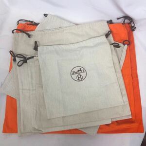 エルメス　HERMES 保存袋 大　バッグ用 特大　53×49 布袋 巾着 巾着袋 袋 バーキン用　8枚セット　おまとめ