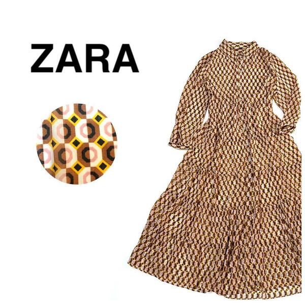 ZARA シフォンワンピース ガウン