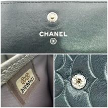 CHANEL シャネル カメリア 長財布 ブラック_画像10