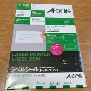 ラベルシール　A-one 28382 開封のみしました。