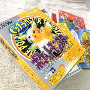 任天堂ゲームボーイ【ポケットモンスター ピカチュウ】ソフトなし／外箱／説明書／ポケモン／GAME BOY／GB