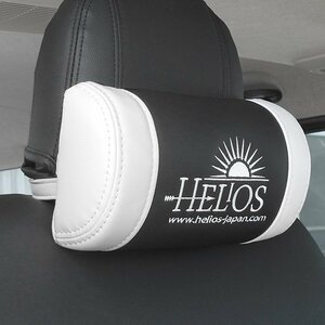 HELIOS ヘリオス ツートン レザー ネックパッド 汎用 新品 ホワイトｘブラック ハイエース アル ヴェル ノア ヴォクシー 等