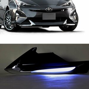 ガーニッシュのみ HELIOS Toyota ZVW50 Prius 前期 リップ Body kit用 LED Light ランプ メッキ ガーニッシュ L/R leftright set