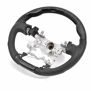 Daihatsu メビウス ZVW41N Steering Blackレザー ガングリップ Black木目