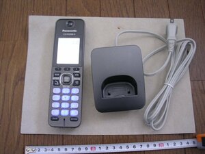 #KX-FKD506-H Panasonic telephone cordless handset not yet connection ( not yet registration ) goods charge stand / rechargeable battery attaching operation . seems to be .JUNK treatment 