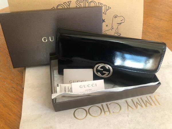 【美品】GUCCI グッチ GGインターロッキング 長財布 