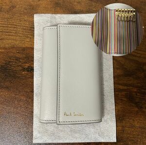 Paul Smith ポールスミス キーケース 鍵入れ 本革 レインボー マルチカラー