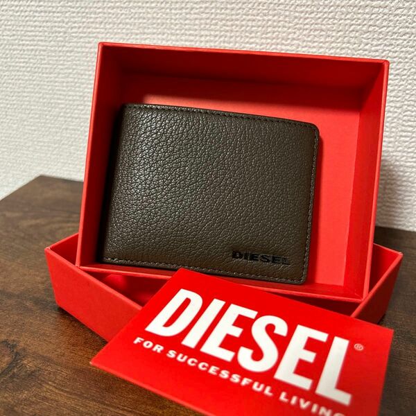 DIESEL 財布 札入れ ウォレット カードケース 本革 牛革