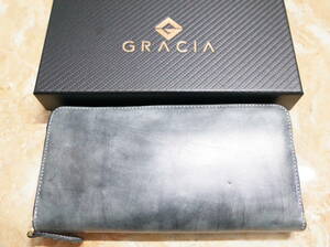 【未使用】　GRACIA　財布　ブライドルレザー 　長財布　レザー　本革