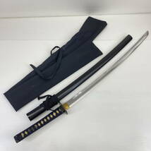 2404602-047 日本刀 刀剣 武具 模造刀 拵え 全長約98cm _画像1