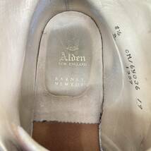 2404604-044 Arden オールデン×バーニーズ ニューヨーク 革靴 サイズUS 8 1/2 現状品 ダークブラウン_画像5