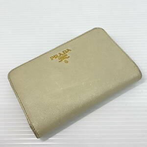 2405001-002 PRADA プラダ サフィアーノ レザー 二つ折り財布