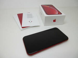 2404604-030 iPhone XR アイフォン MT062J/A レッド 64GB ドコモ利用判定〇 通電確認済