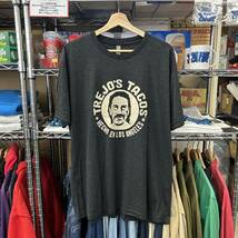 未使用品 TREJO'S TACOS トレホタコス プリントTシャツ XL ダークグレー アメリカ買い付け品_画像1