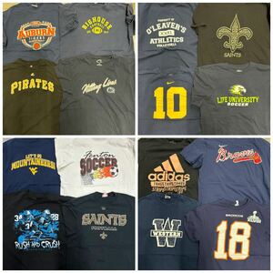 USA古着卸 まとめ売り 12 チーム系&ブランドTシャツ 16枚 S/M/L/XL/2XL ベール アソート ナイキ ジョーダン コロンビア NFL NBA MLB 