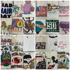 USA古着卸 まとめ売り③ 90年代 ビンテージTシャツ 24枚 シミ 汚れありB品 アメリカ製 米国製 ベール アソート　S/M/L/XL/2XL