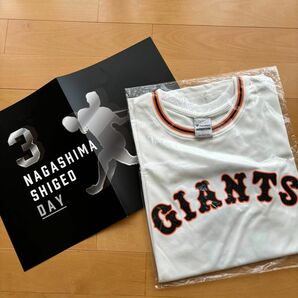 長嶋茂雄DAY復刻デザインユニフォームTシャツ＆メッセージボードセット