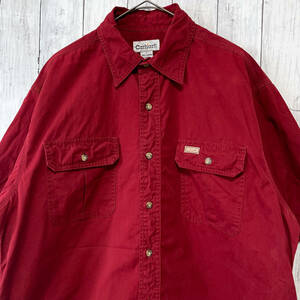 カーハート Carhartt 半袖シャツ ワークシャツ メンズ コットン100％ Lサイズ 5-696