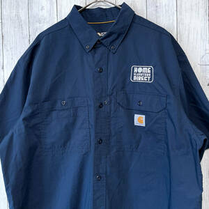 カーハート Carhartt 半袖シャツ ワークシャツ メンズ ワンポイント XLサイズ 5-738 