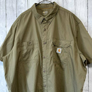 カーハート Carhartt 半袖シャツ ワークシャツ メンズ ワンポイント 3XLサイズ 5-744