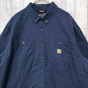 カーハート Carhartt 半袖シャツ メンズ ワンポイント コットン98％ エラスタン2% 2XLサイズ 5-776