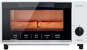 [山善] トースター オーブントースター 一人暮らし 二人暮らし トースト 2枚焼き タイマー15分 1000W トレー付き ホワ