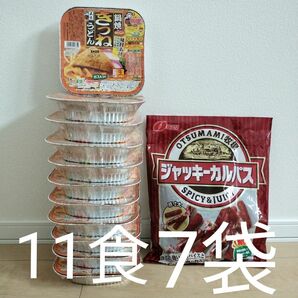 鍋焼きつねうどん　11食　ジャッキーカルパス　7袋　まとめ売り　うどん　アルミ　カルパス　即席めん　おつまみ