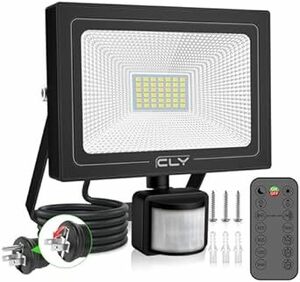 CLY センサーライト 屋外 人感センサーライト LED投光器 35W 昼白色 3500LM 6500K フラッドライト 超高輝度