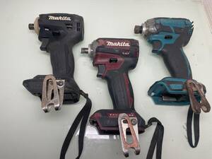 makita Makita rechargeable impact driver 3 pcs. set TD172D/TD171D/TD148D Junk body part removing power tool DIY