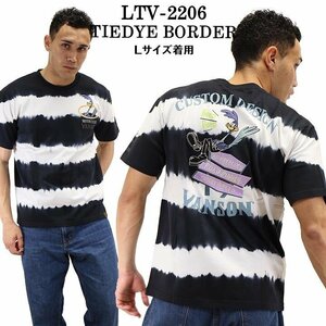 VANSON LEATHERS × LOONEY TUNES ルーニー テューンズ 【定価\8900＋税】 半袖TEE LTV-2206 BORDER サイズ XL