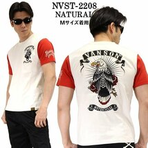 VANSON LEATHERS 【定価7900円＋税】 半袖TEE NVST-2208 WHITE サイズ XL_画像1