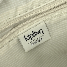 未使用品◆KIPLING キプリング リュックサック◆ ネイビー ナイロン ドット柄 レディース バックパック bag 鞄_画像7