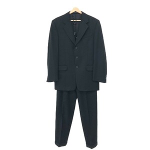 *FENDI Fendi 3B suit 48* black wool 100% men's no- vent top and bottom set setup formal gentleman clothes 