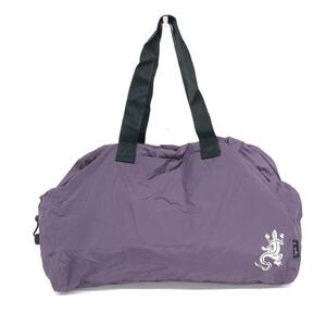  excellent *agnes b. Agnes B Boston bag * purple polyester compact storage unisex drum bag bag bag 