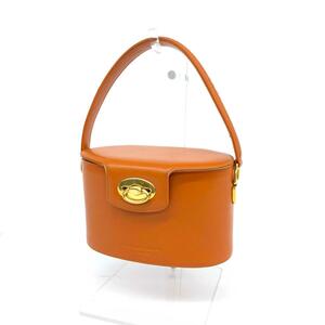 ◆GIANFRANCOLOTTI ジャンフランコロッティ ハンドバッグ◆ ブラウン レザー レディース バニティ bag 鞄